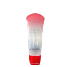 Clear transparent cosmetic plastic facial cleanser tube with Arc sealing